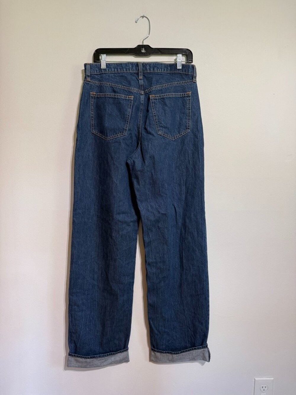 Abercrombie & Fitch The Loose High Rise Cuffed Denim, 8 Long - Picture 4 of 4